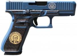 Glock G45 Gen5 MOS Compact Frame 9mm 17+1 4.02" Black GMB Barrel MOS Cut/Serrated Steel Slide Polymer  - PA455S204MOSPRESBLU