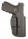 BlackPoint Tactical Outback Chest Holster, Fits 5 1911, Kydex  Black, Right Hand