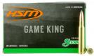 HSM Game King 30-06 Springfield 180 gr Sierra GameKing Spitzer Boat-Tail 20 Bx/ 20 Cs