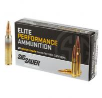 Sig Sauer Elite Match Grade Open Tip Match Hollow Point 223 Remington Ammo 20 Round Box - E223M120