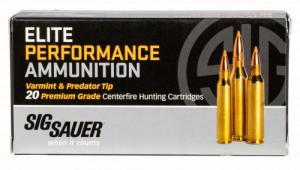 Sig Sauer Elite Hunting Varmint & Predator, 22-250 Remington, 40 grain, Extreme Expansion Tip, 20 Per Box - 51