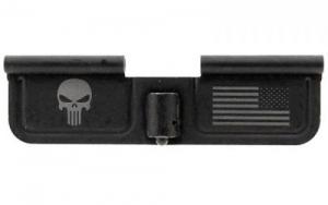 Spikes Ejection Port Door AR-15 Laser-Engraved Punisher Steel Black - SED7005