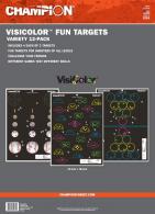Champion Targets 45830 VisiColor Fun Games 12 Targets