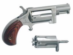 Heritage Manufacturing Rough Rider Black/Wood Grip Adjustable Sights 4.75 22 Long Rifle / 22 Magnum / 22 WMR Revolver