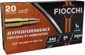 HSM Trophy Gold 243 Winchester Boat Tail Hollow Point 95 GR