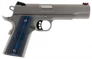 Colt Mfg 1911 Competition 70 Series 38 Super 5 9+1 Stainless Steel Blue G10 w/Logo Grip
