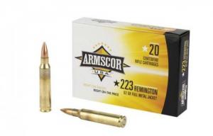 Main product image for Armscor USA Full Metal Jacket 223 Remington Ammo 62 gr 20 Round Box