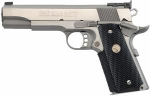 Colt O5070X Gold Cup Trophy 45 ACP 5 8+1 Black Rubber Grip Stainless