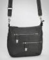 GTM-0023 Chrome Zip Handbag - GTM-0023BLK