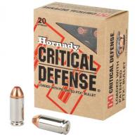 Main product image for Hornady Critical Defense FTX  40 S&W Ammo 165 gr 20 Round Box