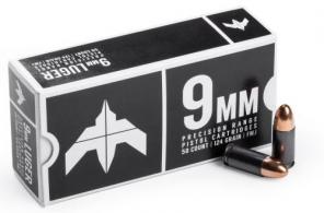Archon Firearms 9mm FMJ 124gr Case 1000 Rounds Percision Range Ammunition - 9MM-FMJ-BLK-124GR-C