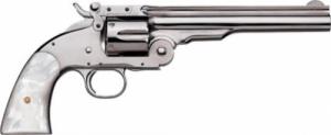 Uberti No. 3 Second Model Top Break Nickel 45 Long Colt Revolver