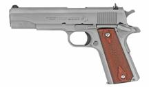 Colt 1911 Classic Goverment, 38 Super, 5"Bbl. Stainless Steel Fixed Sights, Rosewood Grips 9+1RD - O1911CSS38