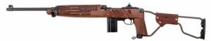 Auto Ordnance - M1 Carbine Airborne Paratrooper, 30 Cal, 18, Flip Rear Sight, Park/Walnut, Engraved, 15-rd