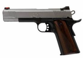 Kimber Stainless LW .45ACP, 5", Reverse Two-Tone Pistol, White Dot Rear/Red Fiber Optic Sights, 8rd Magazine, Cocobolo Wood Grip - 3700605