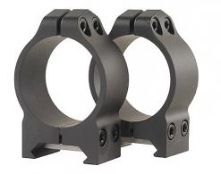 Warne Maxima Vertical Ring Set Fixed For Rifle Maxima/Weaver/Picatinny High 30mm Tube Matte Black Steel