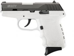 SCCY Industries CPX-2 Double Action 9mm 3.1" 10+1 White Polymer Grip/Frame