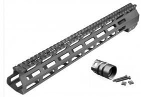 Aim Sports AR M-Lok Handguard Rifle 6061-T6 Aluminum Black Hard Coat Anodized High 13.5"