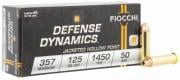 Main product image for Fiocchi 357 MAG 125gr  Semi Jacketed Hollow Point 50rd box