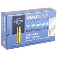 Main product image for PPU Standard Rifle 30-06 Springfield 165 gr Pointed Soft Point (PSP) 20 Bx/ 10 Cs