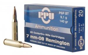 HSM Lowrecoil 7mm-08 Remington 140 GR Ballistic Tip 20 Bx/ 25 Cs