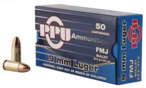 Atomic Pistol Bonded Match Hollow Point 9mm+P Ammo 50 Round Box