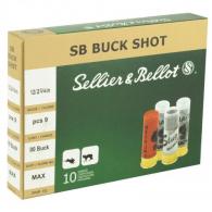 Sellier & Bellot 12 GA 2-3/4  00-Buck 9-pellet  10rd box