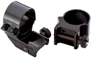 Warne Maxima Vertical Ring Set Fixed Maxima/Weaver/Picatinny Extra High 1 Tube Matte Black Steel