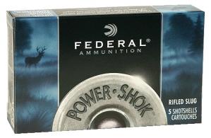 Federal Power Shok 10 Ga. 3 1/2" 1 3/4 oz, Lead Rifle Slug - F103RS