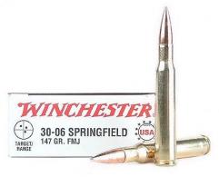 Winchester Full Metal Jacket 30-06 Springfield Ammo 20 Round Box - USA3006