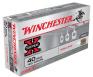 Winchester Super X Winclean Brass Enclosed Base Soft Point 40 S&W Ammo 165 gr 50 Round Box