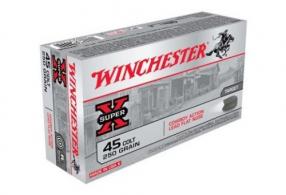 Winchester Super-X 45 Long Colt 250 Grain Lead 50rd box - USA45CB