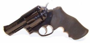 Ruger GP-100 357 Mag 3in, Blued, Hogue Monogrip, Fixed, Full - gpf-331