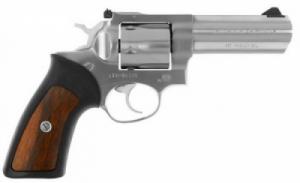 Ruger GP-100 357 Mag 4in, Satin Stainless, Rubber w/ Rosewood, F - 1720