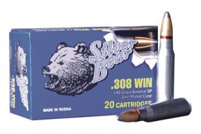 Silver Bear .308 Winchester 140 Grain Soft Point 500 Per Case