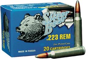 Silver Bear .223 Remington 55 Grain Full Metal Jacket 500 Per Ca - AS223FMJ