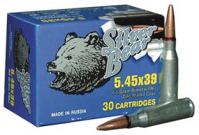 Silver Bear 5.45x39mm 55 Grain Hollow Point 750 Per Case - AS545HP