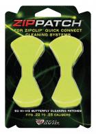 ZipPatch Hi-Viz Small Butterfly Cleaning Patches Fits .35 Calibe - AVZPL-1R