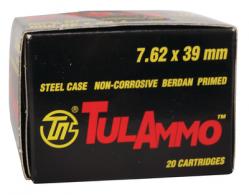 TulAmmo 7.62x39mm 124 Grain Hollow Point Lead Core 1000 Rounds P - UL076204