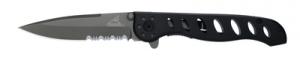 EVO Titanium-Coated Folding Knife 3.43 Inch Serrated Clip Point Blade Clampack - 22-41432