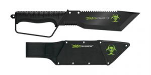 Zombie Headhunter Knife 8.5 Inch With Ballistic Nylon Sheath Blade Clamshell - AVZK-T14HG