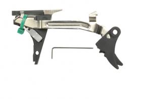 Fulcrum Drop In Trigger Kit Black Trigger Pad with Black Safety for Gen 4 For Glock 22/23/24/27/31/32/33/35 - ZT-FULDRP4G40BB