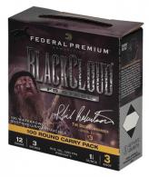 Premium Black Cloud Carry Pack 12 Gauge 3 Inch 1.25 Ounce 3 Round Four Boxes of 25 Each - PWB142F3