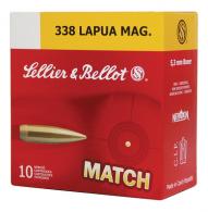 .338 Lapua Magnum 250 Grain Hollow Point Boattail 10 Per Box - SB338LMA