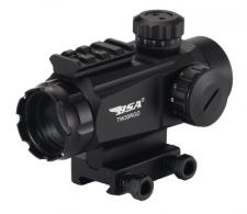 Tactical Red Dot Sight 35mm Red and Green Dot 5 MOA Reticle Black - TW35RGDCP