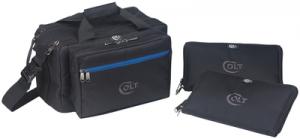 Colt Series Tactical Range Bag With Two Pistol Rugs Black With Colt Logo - CLT-48