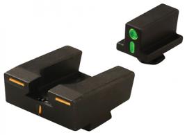 R4E Optimized Duty Sight Set Full Size For Glock Only Green Front/Orange Rear