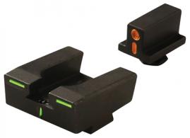 R4E Optimized Duty Sight Set Full Size For Glock Only Orange Front/Green Rear - ML12224O/G