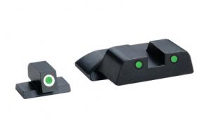 Pro Operator Night Sight Set Front Green With White Outline/Rear Green With Black Outline S&W M&P (not Shield) - SW-805