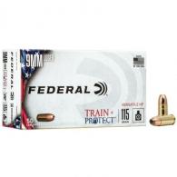 Federal Train + Protect 9mm 115 Grain VHP 100 Per Box - TP9VHP2